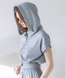 clear | 【U.S. POLO ASSN.】clear 別注 フレンチスリーブ裏毛パーカー(パーカー)