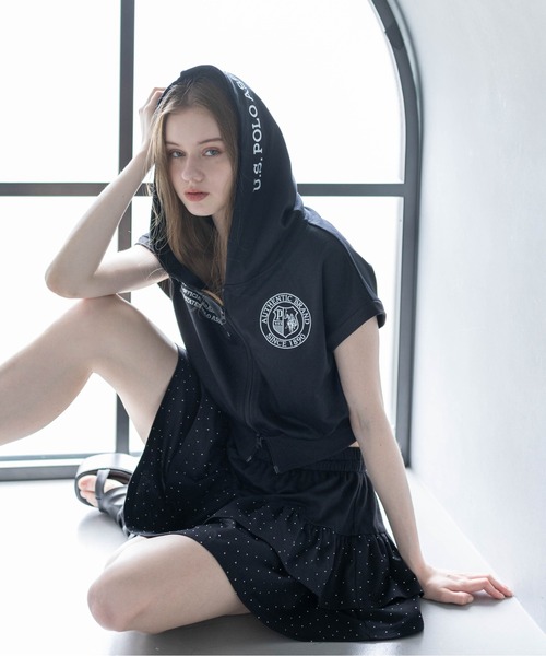 U.S. POLO ASSN. clear — френч‑слив с подкладкой из флиса, парка с мехом (пуховик)