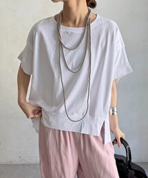 DouDou | 袖タックカットトップス(Tシャツ/カットソー)