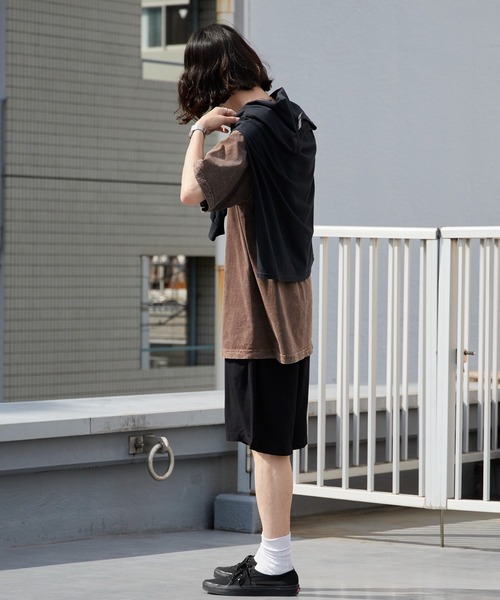 DAN RIVER(ダンリバー )の「DAN RIVER/ダンリバー PRINTED 2PARTS SHORT ハーフパンツ ショートパンツ ワイド イージー ショーツ 無地 総柄 花柄 フラワー プリント メンズ レディース ユニセックス 秋 秋服 2026年秋冬(その他パンツ・メンズ・ブラック/ブラック系・S/M)」の10枚目の写真