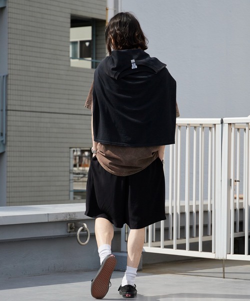 DAN RIVER(ダンリバー )の「DAN RIVER/ダンリバー PRINTED 2PARTS SHORT ハーフパンツ ショートパンツ ワイド イージー ショーツ 無地 総柄 花柄 フラワー プリント メンズ レディース ユニセックス 秋 秋服 2026年秋冬(その他パンツ・メンズ・ブラック/ブラック系・S/M)」の21枚目の写真