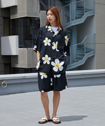 DAN RIVER（ダンリバー ）の「DAN RIVER/ダンリバー PRINTED 2PARTS SHORT ハーフパンツ ショートパンツ ワイド イージー ショーツ 無地 総柄 花柄 フラワー プリント メンズ レディース ユニセックス 2026年 夏 夏服（その他パンツ）」