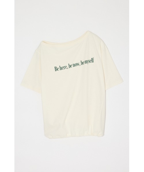 MOUSSY(マウジー)の「ONE SHOULDER PIGMENT Tシャツ(Tシャツ/カットソー・レディース・ピンク/オフホワイト/ネイビー/ライトブラック・FREE)」の2枚目の写真