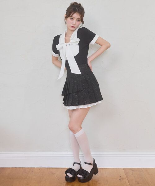 MAJESTIC LEGON(マジェスティックレゴン)の「裾フリルプリーツミニスカパン(スカート・レディース・ベージュ系その他2・MEDIUM)」の20枚目の写真