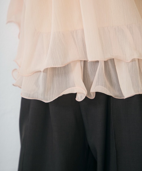 Lunea（ルネア）の「シアーホルターネックトップス / sheer halter-neck top（シャツ/ブラウス・レディース・ピンク/ブルー/アイボリー・FREE）」の20枚目の写真