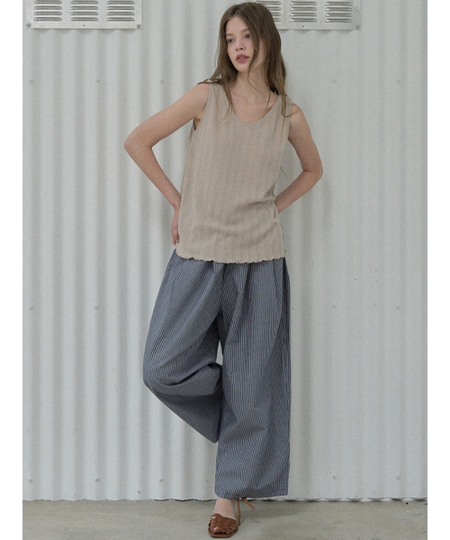 AVANT-G(アバン)の「Knit Sleeveless Top - BEIGE(Tシャツ/カットソー・レディース・その他・FREE)」の2枚目の写真