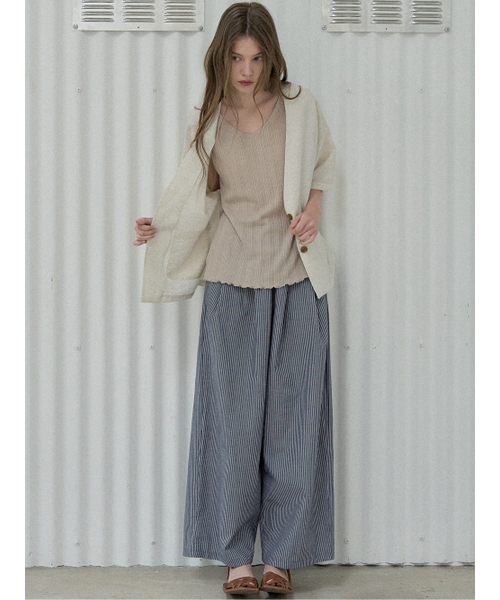 AVANT-G(アバン)の「Knit Sleeveless Top - BEIGE(Tシャツ/カットソー・レディース・その他・FREE)」の7枚目の写真