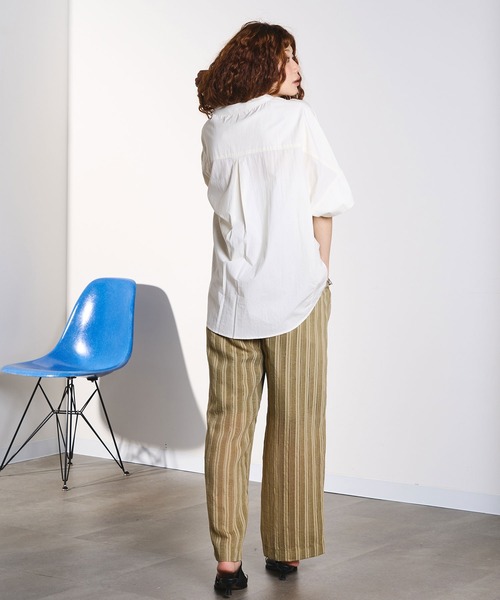 HLAADA(フラーダ)の「HLAADA for ROSEBUD/CUTWORK EMBROIDERY SHORT SLEEVE SHIRT(シャツ/ブラウス・レディース・オフホワイト/ブラック・ONE SIZE)」の9枚目の写真