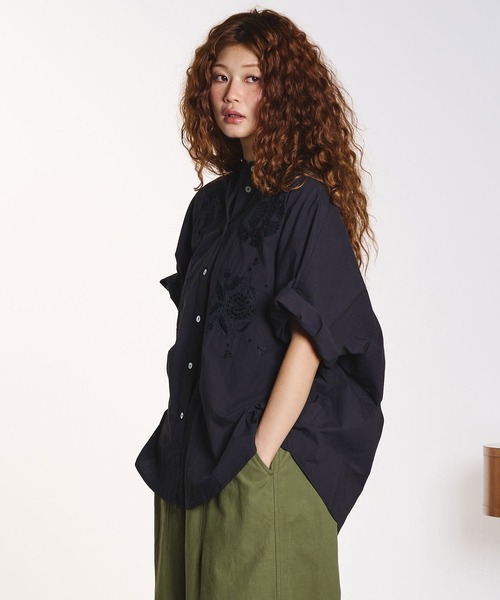 HLAADA(フラーダ)の「HLAADA for ROSEBUD/CUTWORK EMBROIDERY SHORT SLEEVE SHIRT(シャツ/ブラウス・レディース・オフホワイト/ブラック・ONE SIZE)」の15枚目の写真