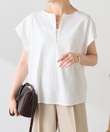 COLLAGE GALLARDAGALANTE | 体型カバー/オフィスに使えるTシャツ/トリコットフレンチT/セットアップ可(Tシャツ/カットソー)