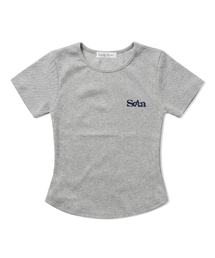 刺繍ロゴベーシック半袖Tシャツ2色