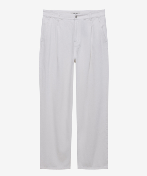 MINDBRIDGE（マインドブリッジ）の「[COUTURE]9ozワイドワンタックホワイトデニムパンツ（デニムパンツ・メンズ・ホワイト・36/34/32/30/31/33/29）」の2枚目の写真