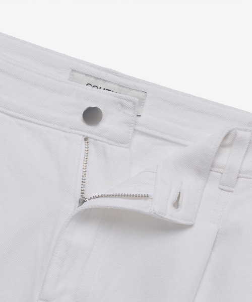 MINDBRIDGE（マインドブリッジ）の「[COUTURE]9ozワイドワンタックホワイトデニムパンツ（デニムパンツ・メンズ・ホワイト・36/34/32/30/31/33/29）」の4枚目の写真
