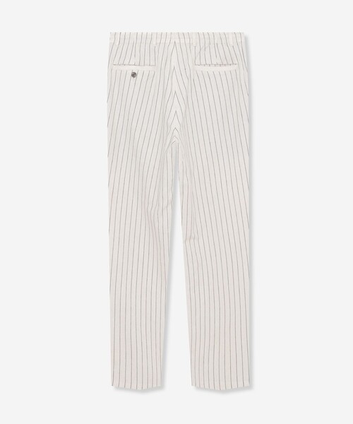 MACKINTOSH LONDON（マッキントッシュ ロンドン）の「リネンストレッチ  ストライプパンツ（その他パンツ・メンズ・オフホワイト・38/40/42）」の2枚目の写真