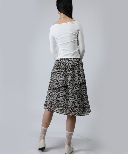HOOK(フック)の「HOOK for girls リボン刺繍 オフショルダートップス レディース 長袖カットソー ラインストーン Y2K 韓国ファッション(Tシャツ/カットソー・レディース・ピンク/ブルー/ホワイト・FREE)」の10枚目の写真