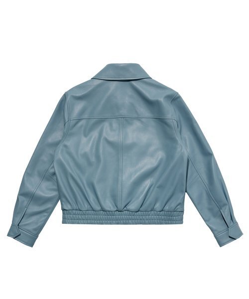 LEFTSEOUL（レフトソウル）の「ラムスキンポケットジャケット[スカイ]（ライダースジャケット・レディース・その他・SMALL/MEDIUM）」の8枚目の写真