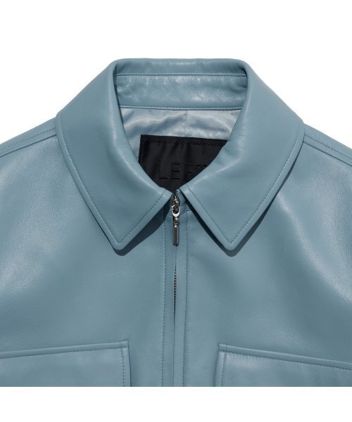 LEFTSEOUL（レフトソウル）の「ラムスキンポケットジャケット[スカイ]（ライダースジャケット・レディース・その他・SMALL/MEDIUM）」の6枚目の写真
