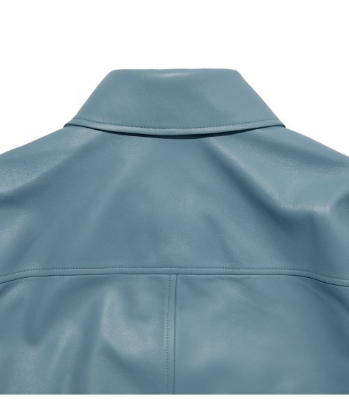 LEFTSEOUL（レフトソウル）の「ラムスキンポケットジャケット[スカイ]（ライダースジャケット・レディース・その他・SMALL/MEDIUM）」の5枚目の写真