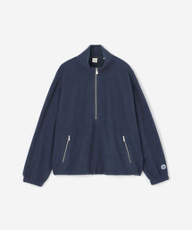 ORCIVAL | ブラッシュドフリース スタンドカラージッププルオーバー MEN