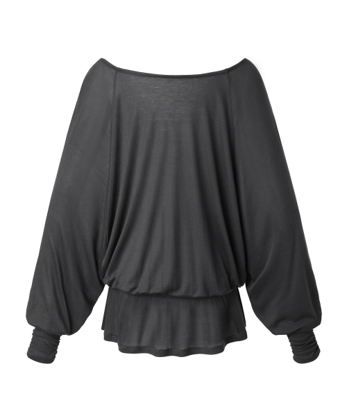 MIRECO(ミレコ)の「SHEER OFF-SHOULDER SLEEVE CHARCOAL(Tシャツ/カットソー・レディース・その他・FREE)」の5枚目の写真