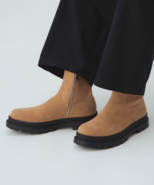 BEAMS HEART(ビームスハート)の「ボリュームソール サイドジップブーツ(スニーカー・メンズ・ベージュ・25.5cm/26.5cm/27.5cm)」の1枚目の写真