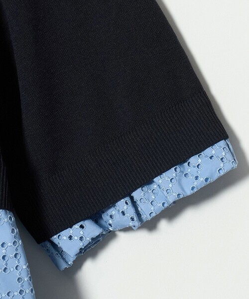 UNITED ARROWS（ユナイテッドアローズ）の「カットワーク バルーン シルエット ニット ‐ウォッシャブル‐（ニット/セーター・レディース・ネイビー/グレー系/ブラック・FREE）」の17枚目の写真
