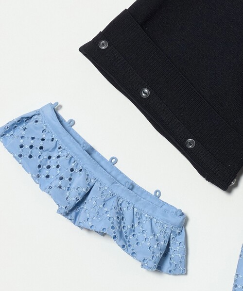 UNITED ARROWS（ユナイテッドアローズ）の「カットワーク バルーン シルエット ニット ‐ウォッシャブル‐（ニット/セーター・レディース・ネイビー/グレー系/ブラック・FREE）」の15枚目の写真