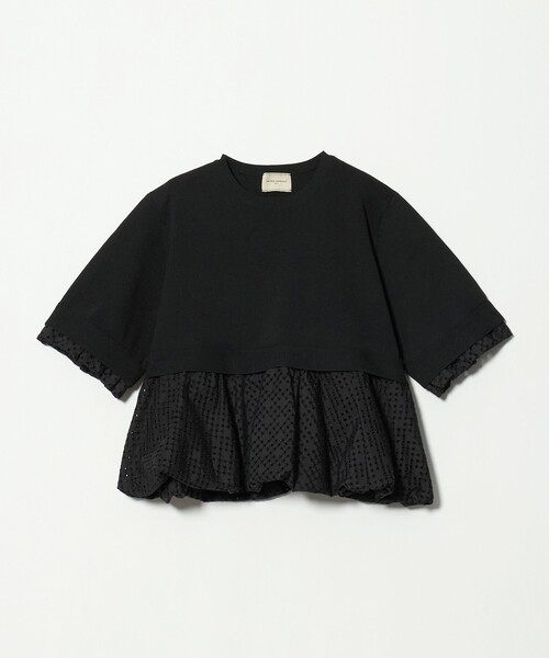 UNITED ARROWS（ユナイテッドアローズ）の「カットワーク バルーン シルエット ニット ‐ウォッシャブル‐（ニット/セーター・レディース・ネイビー/グレー系/ブラック・FREE）」の11枚目の写真