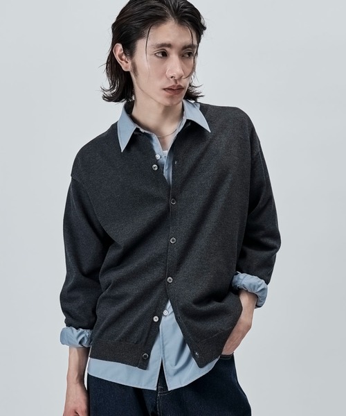 GRANCY】Damage Boucle Knit Cardigan / ダメージデザインブークレ
