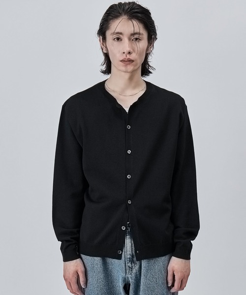 SINSS(シンス)の「Crew neck knit cardigan / クルーネックニットカーディガン(カーディガン/ボレロ・メンズ・ブラック/グレー/チャコールグレー/ブラウン・X-SMALL/SMALL/MEDIUM/LARGE)」の6枚目の写真