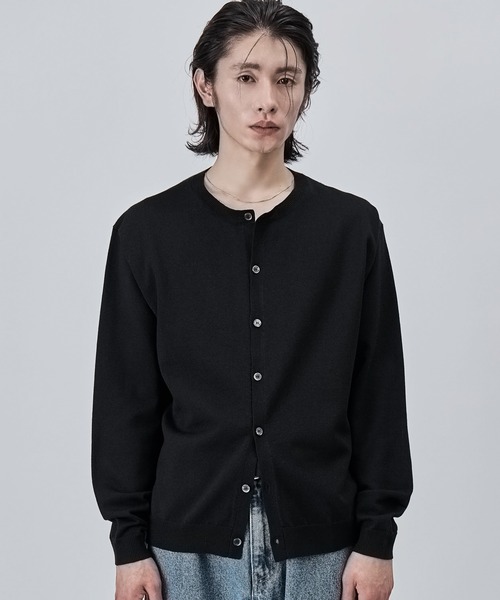 SINSS(シンス)の「Crew neck knit cardigan / クルーネックニットカーディガン(カーディガン/ボレロ・メンズ・ブラック/グレー/チャコールグレー/ブラウン・X-SMALL/SMALL/MEDIUM/LARGE)」の5枚目の写真