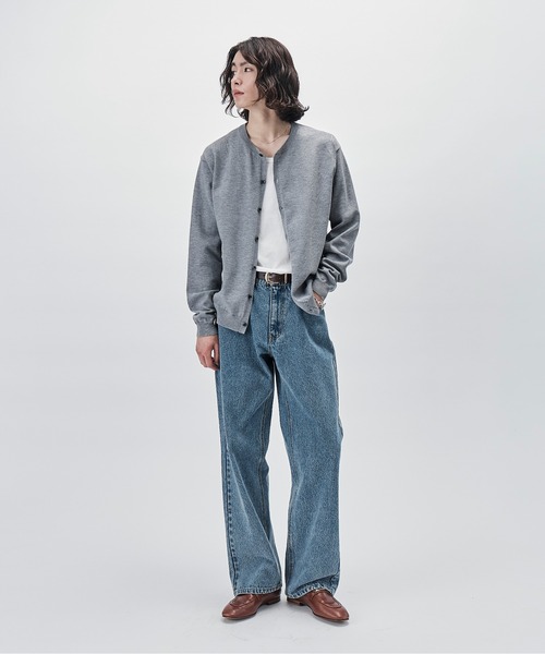 SINSS(シンス)の「Crew neck knit cardigan / クルーネックニットカーディガン(カーディガン/ボレロ・メンズ・ブラック/グレー/チャコールグレー/ブラウン・X-SMALL/SMALL/MEDIUM/LARGE)」の11枚目の写真