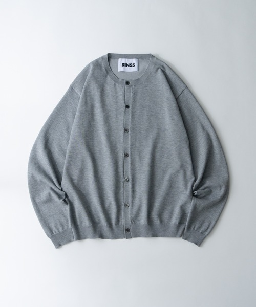 SINSS(シンス)の「Crew neck knit cardigan / クルーネックニットカーディガン(カーディガン/ボレロ・メンズ・ブラック/グレー/チャコールグレー/ブラウン・X-SMALL/SMALL/MEDIUM/LARGE)」の8枚目の写真
