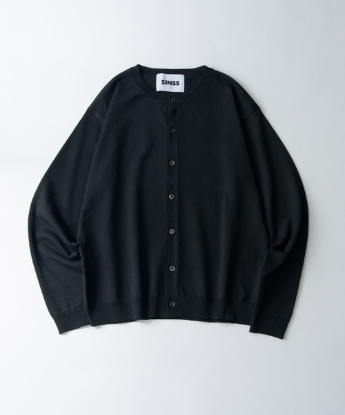 SINSS(シンス)の「Crew neck knit cardigan / クルーネックニットカーディガン(カーディガン/ボレロ・メンズ・ブラック/グレー/チャコールグレー/ブラウン・X-SMALL/SMALL/MEDIUM/LARGE)」の9枚目の写真