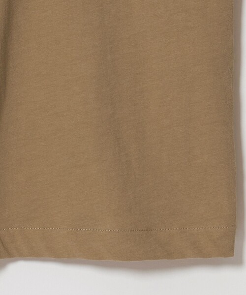 ATON(エイトン)の「<ATON>シャツ ワンピース(ワンピース・レディース・ベージュ/ブラック・01(36))」の6枚目の写真