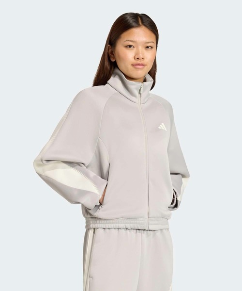 adidas（アディダス）の「スタジアム トラックトップ / ジャージ / アディダス adidas（ジャージ・レディース・グレー・MEDIUM/LARGE/XX-LARGE/X-SMALL/X-LARGE/SMALL）」の4枚目の写真