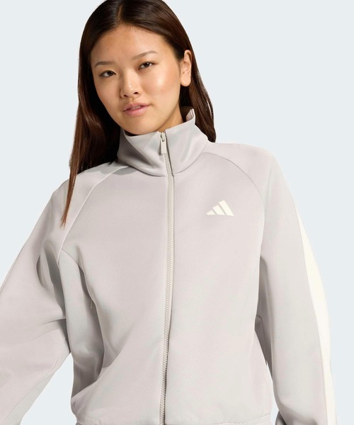adidas（アディダス）の「スタジアム トラックトップ / ジャージ / アディダス adidas（ジャージ・レディース・グレー・MEDIUM/LARGE/XX-LARGE/X-SMALL/X-LARGE/SMALL）」の3枚目の写真