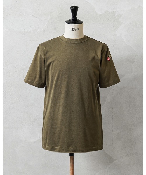 MILITARY(ミリタリー)の「実物 新品 デッドストック スイス軍 ショートスリーブ Tシャツ COTTON(Tシャツ/カットソー・メンズ・ブラウン系その他・56/52/48)」の1枚目の写真