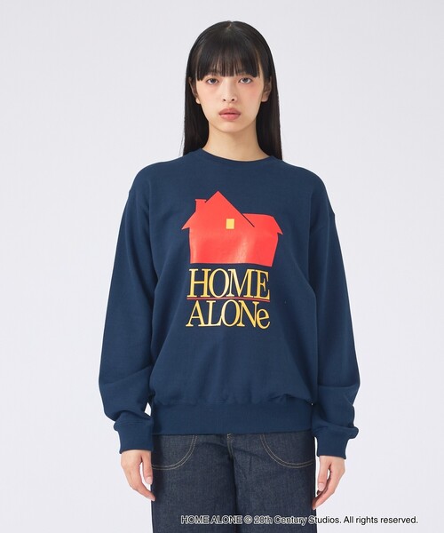 GOOD ROCK SPEED(グッドロックスピード)の「【GOOD ROCK SPEED/グッドロックスピード】HOME ALONE(ホーム・アローン) / スウェット / ユニセックス(スウェット・メンズ・ネイビー/ホワイト・M/L)」の4枚目の写真