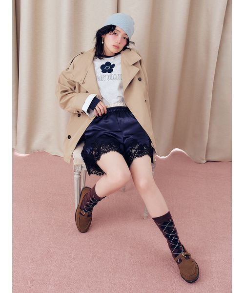 LILY BROWN(リリーブラウン)の「【LILY BROWN×MARY QUANT】デイジープリントラグランロンT(Tシャツ/カットソー・レディース・ピンク/オフホワイト/グレー・F)」の5枚目の写真