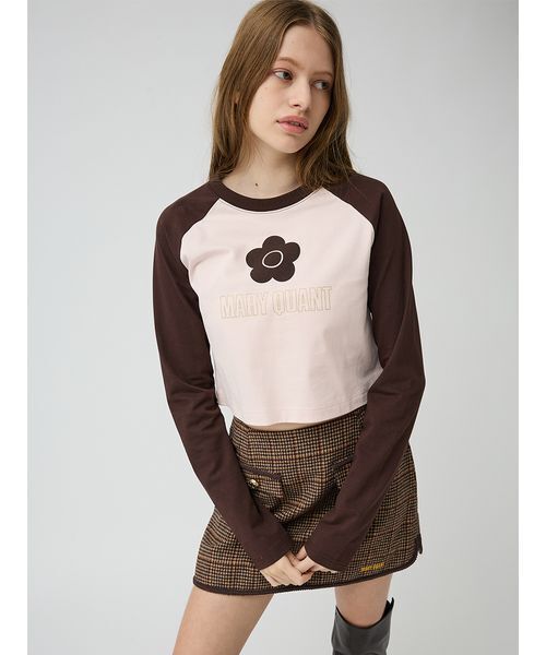 LILY BROWN(リリーブラウン)の「【LILY BROWN×MARY QUANT】デイジープリントラグランロンT(Tシャツ/カットソー・レディース・ピンク/オフホワイト/グレー・F)」の11枚目の写真