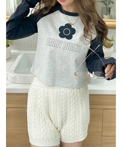 LILY BROWN(リリーブラウン)の「【LILY BROWN×MARY QUANT】デイジープリントラグランロンT(Tシャツ/カットソー・レディース・ピンク/オフホワイト/グレー・F)」の20枚目の写真