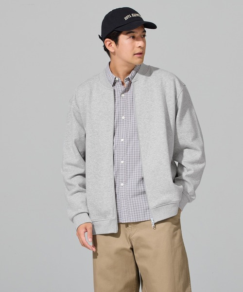 coca(coca)(コカ)の「ソフトスウェットMA-1(MA-1・メンズ・ブラック/グレー・L/XL/M)」の4枚目の写真