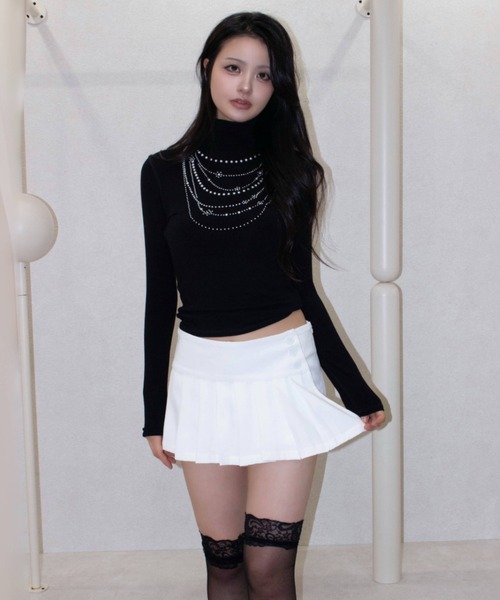 REINE NOIRE(レーヌノワール)の「ivory prep skort. / アイボリー プレップ スコート(その他パンツ・レディース・アイボリー・M/S)」の1枚目の写真