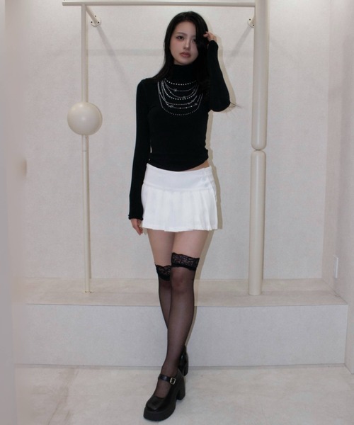 REINE NOIRE(レーヌノワール)の「ivory prep skort. / アイボリー プレップ スコート(その他パンツ・レディース・アイボリー・M/S)」の6枚目の写真