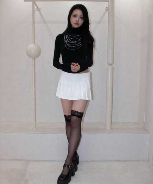 REINE NOIRE(レーヌノワール)の「ivory prep skort. / アイボリー プレップ スコート(その他パンツ・レディース・アイボリー・M/S)」の7枚目の写真