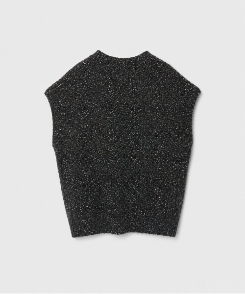 TAAKK(ターク)の「【TAAKK/ターク】 MULTICOLOR CABLE KNIT(ベスト・メンズ・ライトグリーン/ブラック・2)」の3枚目の写真