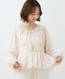 ブルームチュールブラウス