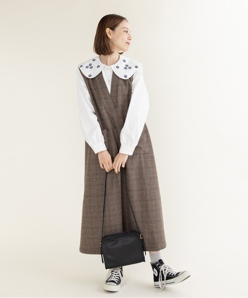 PAR ICI(パーリッシィ)の「アリッサム刺繍 フラットカラーブラウス(シャツ/ブラウス・レディース・ネイビー/ホワイト・FREE)」の22枚目の写真