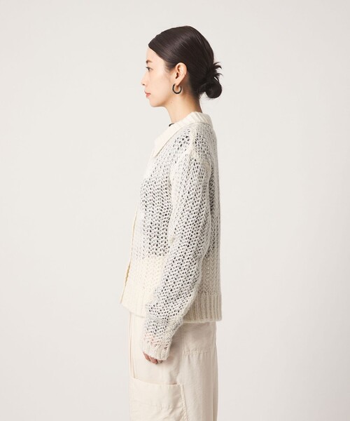 CITEN(シテン)の「<CITEN>モヘヤブレンドニットカーディガン(カーディガン/ボレロ・レディース・ナチュラル/ダークグレー/ブラック/ライラック・FREE)」の15枚目の写真